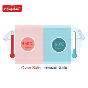 Récipient alimentaire en verre à haute teneur en borosilicate de vente chaude avec couvercle transparent en verre; boîte à lunch en verre; récipient de préparation de <span class=keywords><strong>repas</strong></span> - Product Image 6