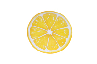 Melamine bord met citroenschijfjesdesign voor café, dessertzaak, strandvakantie, zwembad, informele voedselservice.