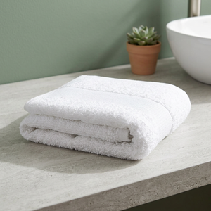 Serviette de bain et tapis de bain en coton non marqués 30 x 50 cm 450 g/m Modèle 117000-4 Doux et absorbant - Product Image 2