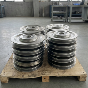 Poulie à rainures multiples 250x50mm en acier pour machines de construction - Product Image 4