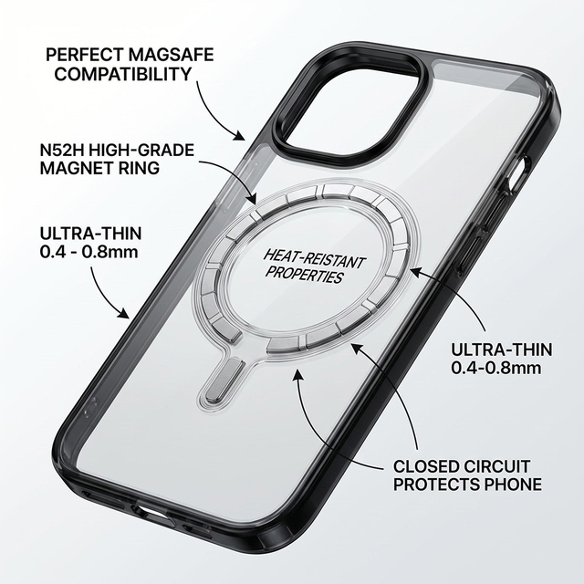 Super Strong Neodymium N52 Permanent Magnet Ring Welding Cutting Services MagSafe Compatible Car Mount Stability Wholesale