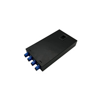 Caja de terminación de fibra óptica SC de 4 puertos, caja de distribución de fibra óptica montada en pared con hebilla, panel de conexiones de fibra montado en rack