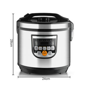Cuisinière à pression multifonctionnelle 900W 5L avec cuve intérieure en acier inoxydable, universelle pour restaurant, mini-cuiseur à riz pour bébé - Product Image 3
