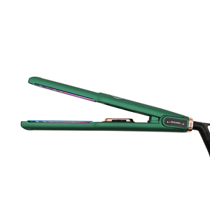 Plancha de <span class=keywords><strong>pelo</strong></span> brillante de fuente eléctrica de hierro plano de salón chapada en titanio profesional de alta calidad para hombres para el hogar RV Hotel - Product Image 2