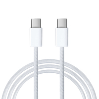Kabel Data ponsel, Tipe c ganda pengisian saluran Data ponsel PD20W 2,4 A cocok untuk IOS 15 Huawei