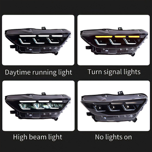 ไฟหน้า LED RGB 5500K สำหรับ <span class=keywords><strong>Mustang</strong></span> S550 ปี 2015-2017 อัพเกรด 12V 36W DRL พร้อมไฟสูงและไฟต่ำ ใช้ได้กับรถทั่วไป ความสว่าง 5000 ลูเมนส์ - Product Image 3