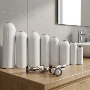 Botellas de Aluminio Reutilizables y Reciclables, Latas Metálicas Redondas Plateadas, Blancas y Negras para Envasado de Cosméticos y Farmacéuticos - Product Image 6