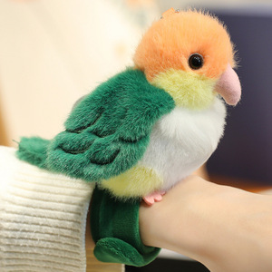 Braccialetto a schiaffo divertente ed ecologico con design a cerchio, simpatici uccellini di peluche e animali personalizzati - Product Image 3