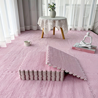 Tapis de sol en mousse EVA emboîtable, moquette moelleuse, tuiles lavables antidérapantes pour bébé, tapis de jeu pour chambre et salon