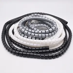 Flexible Plastic Spiral Tube Wrapping Approved Wrap Cable Management Protector Sleeve