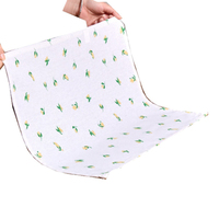 WML053 Serviettes en lin imprimées motif fruits style nordique personnalisées, tapis de séchage pour vaisselle, linge de table occidental