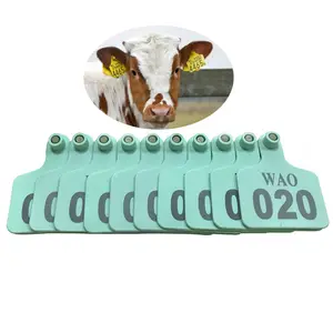 Hf 13.56mhz ISO14443A 15693 Rfid Id Gps Animal Microchip Chip Transponder Ear Tag Eartag For Cattle Cows Sheep Pigs