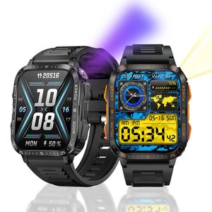 वाटरप्रूफ यूव फ्लैलाइट आउटडोर खेल स्मार्ट घड़ी पुरुषों v79 पहनने योग्य उपकरण इंटेलेigente aac Bt कॉल 3tam सही डाइविंग स्तर कलाई - Product Image 1
