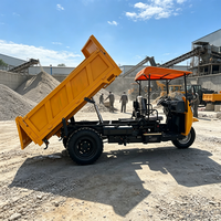 Ferme Construction Site Ménage Logistique Fret Cargo Box Auto-Déchargement Diesel Hydraulique Agricole Transport Tricycle