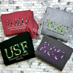 <span class=keywords><strong>Felpa</strong></span> con Ricamo 3D Personalizzata, Logo, Immagini, Lettere, Ritratto d'Amore, Contorno in Lana Pesante, Girocollo - Product Image 6