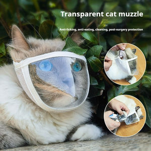 Masque transparent pour chat, anti-morsure et anti-aboiement, respirant, vue ouverte, pour le nettoyage et le toilettage des animaux de compagnie - Product Image 2