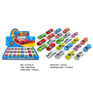 Wellborn 1:72 Échelle Roue Libre Exquise Mini Voiture De Course Métallique En Alliage Moulé Sous Pression En Plastique Modèle Ensemble 24pcs pour 2-13 Ans - Product Image 2