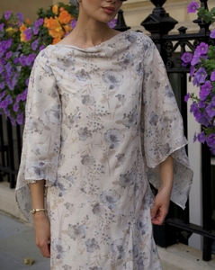 Robe longue modeste Loriya, légère et respirante, style Abaya Dubaï, pour femmes, vêtements islamiques d'été - Product Image 3