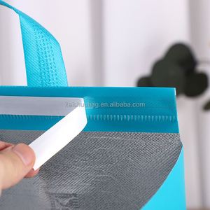 Disposable Nonwoven Aluminium Custom Insulated Bag Food Delivery <b>Cooler</b> Bag Custom Thermal Bag - Product Image 6