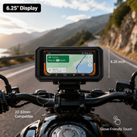 Bestsonic 1000nits Pantalla Táctil para Motocicleta de 6.25'' Compatible con Guantes, Navegación Car Play sin Distracciones para Conducción en Todo Clima