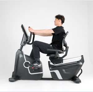 Fitness comercial multifunción Control magnético Horizontal entrenamiento gimnasio interior Cardio ejercicio <span class=keywords><strong>Spinning</strong></span> <span class=keywords><strong>bicicleta</strong></span> reclinada - Product Image 1