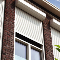 Persiana Enrollable Rápida para Ventanas, Estilo Europeo Moderno, Protección Solar y Antirrobo para Exteriores del Hogar