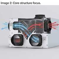 Ventilador de Recuperación de Calor HRV con Recuperación de Energía y Aire Fresco para Sistemas, Flujo de Aire Máximo de 3000 M/h, OEM/ODM