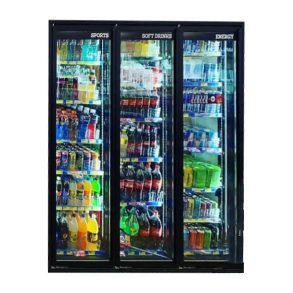 SHHAG 공장 걷는 냉각기 유리제 문 냉각장치 방과 냉장고 방에 있는 도보를 위한 구조를 가진