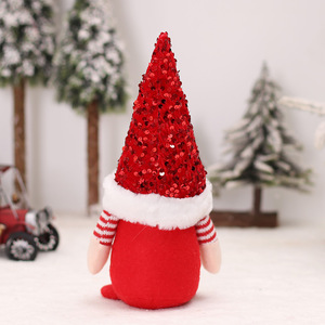 ตุ๊กตาเอลฟ์คริสต์มาสพร้อมไฟ LED ของตกแต่งคริสต์มาส ตุ๊กตาโนมผ้าฝ้าย - Product Image 4