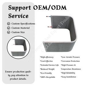 Échangeur de chaleur microcanal en U, serpentin en aluminium à tubes plats pour climatiseur et réfrigération, installation facile - Product Image 2