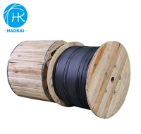 Localizador subterráneo de comunicación Gytfy53, Cable óptico de fibra, red negra, Cable de fibra óptica para exteriores, PE LSZH PVC