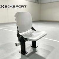 Chaise pliante de stade avec structure métallique, siège pliable pour tribune, pour arène sportive