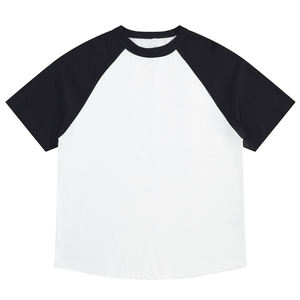 T-shirts unisexe de style rétro américain en coton mixte de haute qualité imprimé de logo personnalisé coupe surdimensionnée pour les hommes en été - Product Image 2