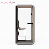 Cabine de bureau acoustique insonorisée pour réunions, espace de travail silencieux et privé pour les professionnels des bureaux