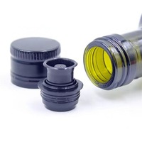 Stocké En Gros 31.5x24mm 31.5*24mm couvercle en aluminium en plastique verseur d'huile d'olive de noix de coco verre bouteille casquettes