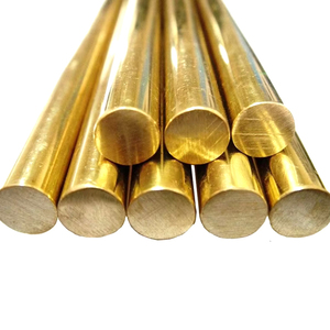 Barre ronde en laiton jaune OEM, toutes tailles disponibles pour le pliage, la découpe et le soudage dans la fabrication industrielle - Product Image 1