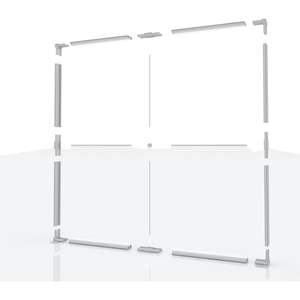 Chuangwei-Expo Slim Frameless Custom Backlit Display Stand Caja de luz de publicidad con banner de tela de tensión para ferias comerciales - Product Image 1