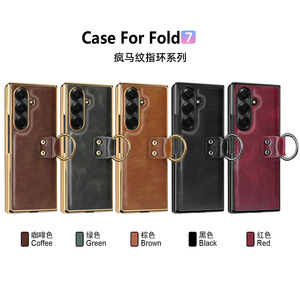 Fashion Z Fold/Flip Case with Ring, Built-in Screen & Lens <b>Protector</b> Leather <b>Cover</b> - Product Image 4