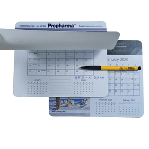 Alfombrilla de ratón multifunción ergonómica Calendario impreso personalizado Diseño con tapa <span class=keywords><strong>Protector</strong></span> de almohadilla de escritorio de cuero impermeable para escuelas Stock - Product Image 2