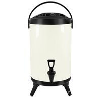 Seau isolé en acier inoxydable de haute qualité, seau à thé au lait multifonctionnel avec robinet