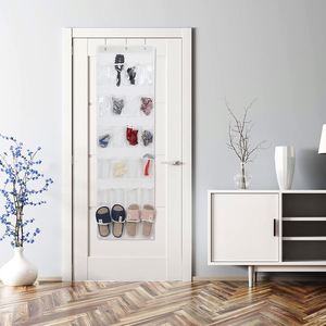 24 <b>Large</b> Mesh Pocket Foldable Modern Wall Hanging Shoe Rack Door Cloth Closet Miscellaneous Shoe Storage Bag Bedroom Wall Closet - Product Image 4