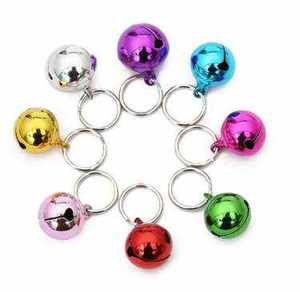 DIY Shiny Color Mini Bell 8mm to 20mm Decoration Bell Pet <b>Ring</b> Bell with <b>Keyring</b> - Product Image 2