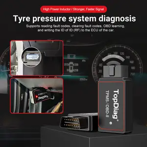 Programmable Universal Tpms 315MHz 433MHz 2in1 TopDiag PS001 TPMS Sensor Solution Diagnostic Tool For Cars Obd Scanner Tpms Tool
