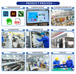 Tùy chỉnh thiết kế tám mặt con dấu treo lỗ thực phẩm hạt sô cô la gói snack Túi đồ chơi thú cưng đứng lên túi dây kéo với cửa sổ - Product Image 5