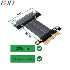 U2 NVME固态硬盘90度U.2 SFF-8639连接器至PCI-E 4X立管卡延长线10-100厘米 - Product Image 3