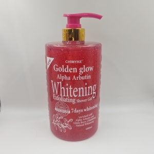 Gel <span class=keywords><strong>de</strong></span> <span class=keywords><strong>Ducha</strong></span> Blanqueador Golden Glow con Cúrcuma, Zanahoria y Alfa Arbutina <span class=keywords><strong>de</strong></span> 1000 ml, Exfoliante, Limpiador Profundo e Hidratante - Product Image 3