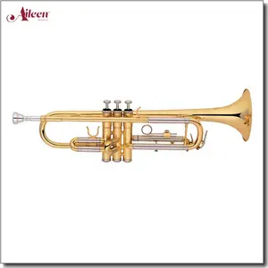 Intermediate Yellow Brass Body Bb Trumpet Horn With Case (TP8590-G)