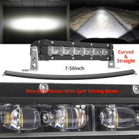 Barre lumineuse stroboscopique LED super mince à une rangée 6000K pour conseiller en trafic puissance 100W pour UTV voiture nouvel état