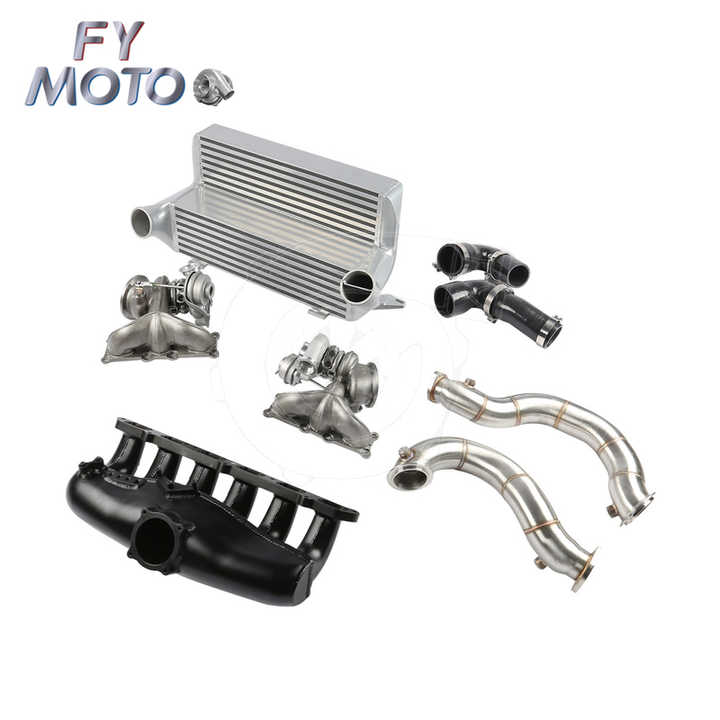 Exhaust Downpipe+intercooler+turbocharger+intake Manifold+inlet Hose ...