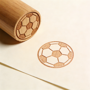 Sello de Madera Autoentintable Conmemorativo de la <span class=keywords><strong>Final</strong></span> de la Copa <span class=keywords><strong>Mundial</strong></span> de Fútbol con Diseño de Balón de Fútbol para Uso en Oficina - Product Image 2